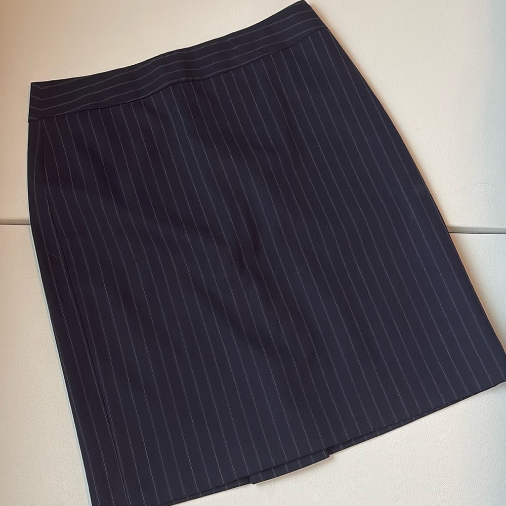 Banana Republic Navy Pinstripe Pencil Skirt 2P